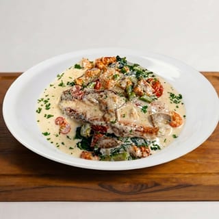 Grilled Salmon & Shrimp (Lunch)